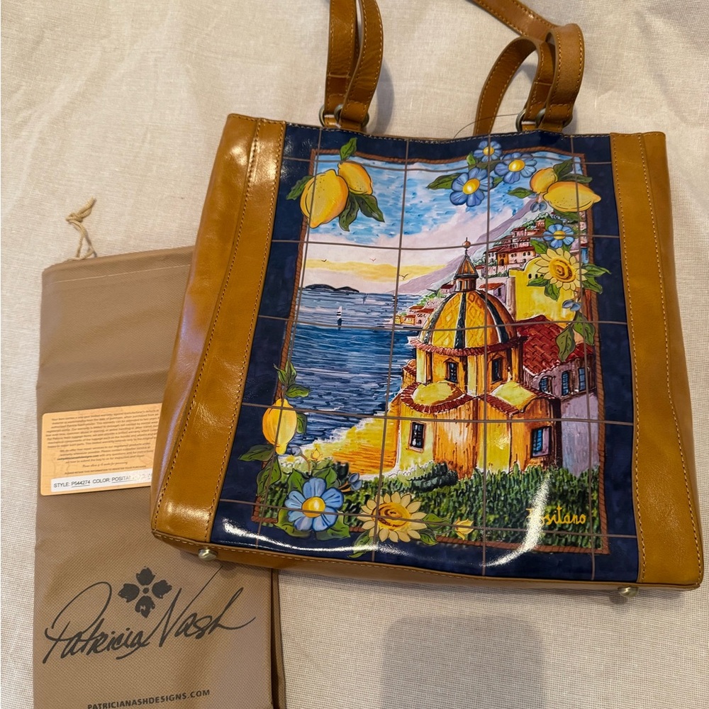 Patricia Nash Positano Leather Tote Bag